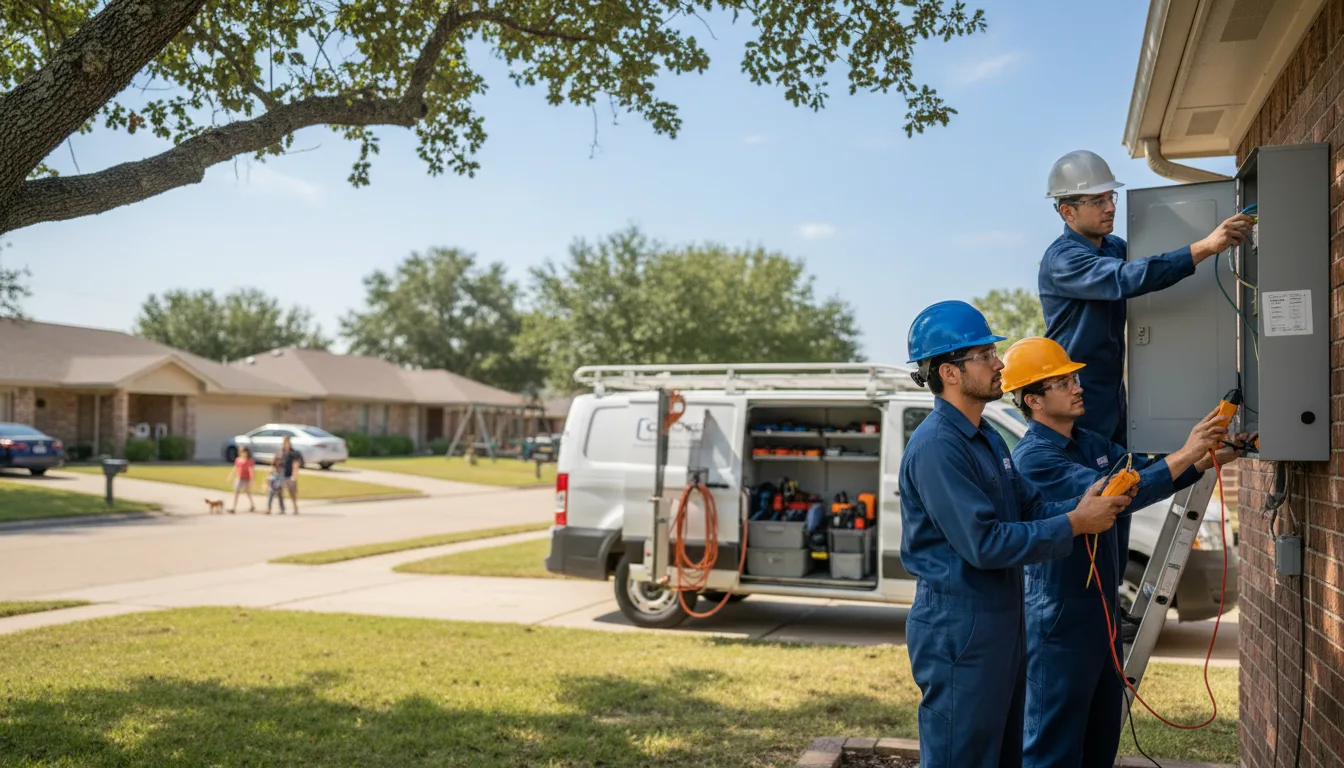Certified electrician providing emergency electrical services in Fairmont, OK